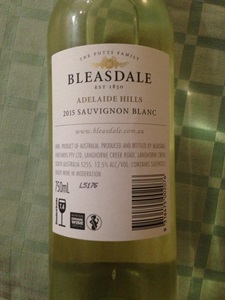 Bleasdale Sauvignon Blanc 2015